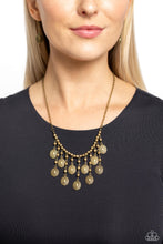 Load image into Gallery viewer, Leave it in the PASTURE Brass Necklace