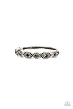 Load image into Gallery viewer, Eye-Opening Opulence Black Hinged Bangle