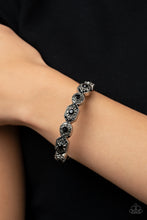Load image into Gallery viewer, Eye-Opening Opulence Black Hinged Bangle