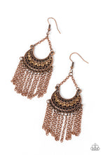 Load image into Gallery viewer, Greco Goddess Copper Earrings