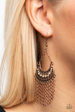 Load image into Gallery viewer, Greco Goddess Copper Earrings