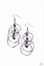 Load image into Gallery viewer, Pearl Palooza Purple Earrings