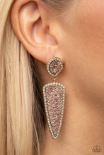 Load image into Gallery viewer, Druzy Desire Gold Earrings