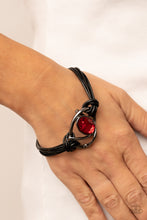 Load image into Gallery viewer, Keep Your Distance Red Magnetic Bracelet