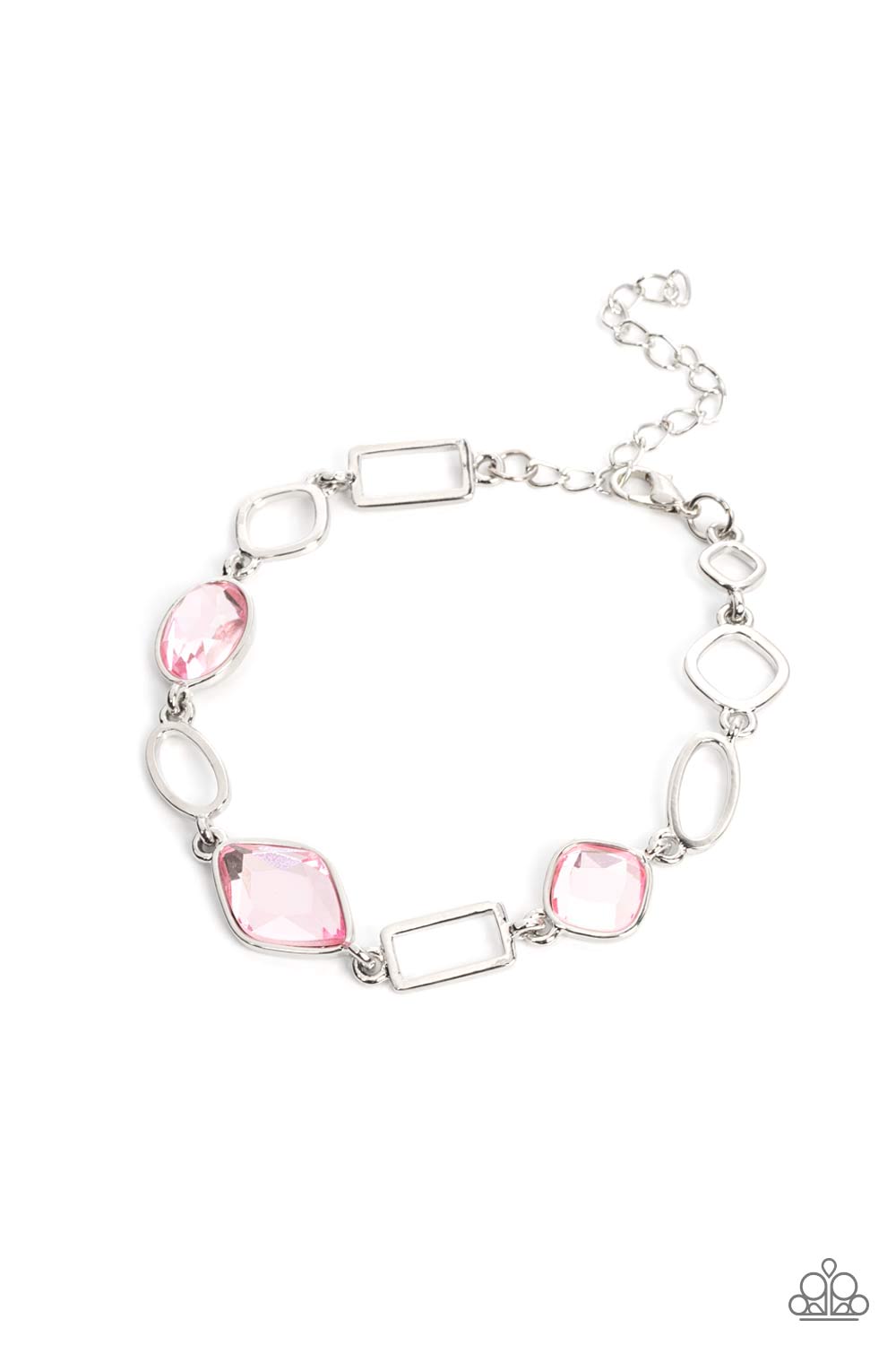 Dazzle for Days Pink Bracelet
