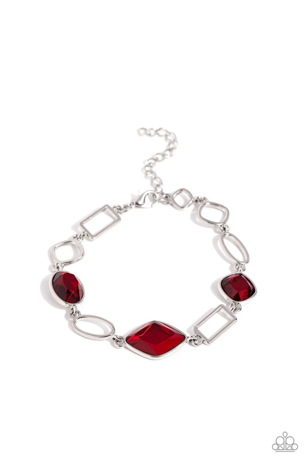 Dazzle for Days Red Bracelet