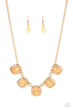 Load image into Gallery viewer, Mayan Masterpiece Gold Necklace