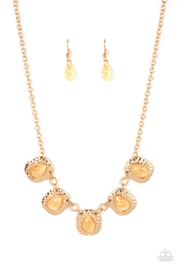 Mayan Masterpiece Gold Necklace