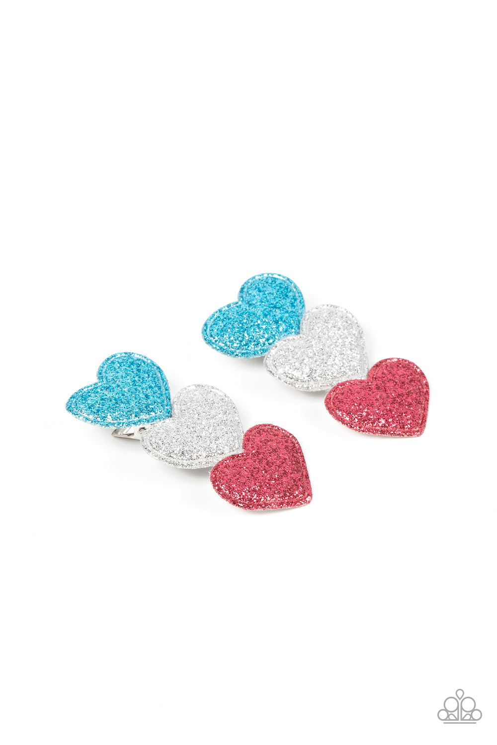 Love at First SPARKLE Multi (Red, Silver, Blue) Hair Clip