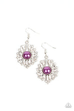 Load image into Gallery viewer, Crowns Required Purple Earrings