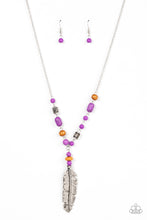 Load image into Gallery viewer, Watch Me Fly Purple Necklace