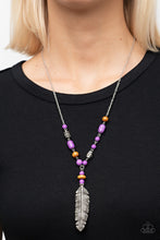 Load image into Gallery viewer, Watch Me Fly Purple Necklace