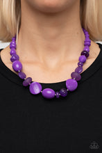 Load image into Gallery viewer, Tropical Tsunami Purple Necklace