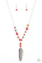 Load image into Gallery viewer, Watch Me Fly Red Necklace