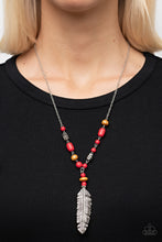 Load image into Gallery viewer, Watch Me Fly Red Necklace
