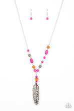 Load image into Gallery viewer, Watch Me Fly Pink Necklace
