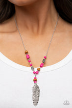 Load image into Gallery viewer, Watch Me Fly Pink Necklace