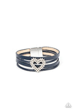 Load image into Gallery viewer, Wildly in Love Blue Magnetic Bracelet