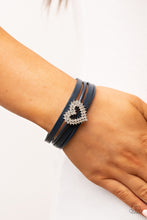 Load image into Gallery viewer, Wildly in Love Blue Magnetic Bracelet