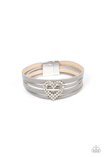 Load image into Gallery viewer, Wildly in Love Silver Magnetic Bracelet