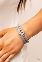 Load image into Gallery viewer, Wildly in Love Silver Magnetic Bracelet