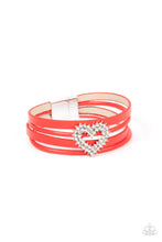 Load image into Gallery viewer, Wildly in Love Red Magnetic Bracelet
