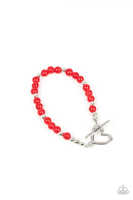 Following My Heart Red Bracelet