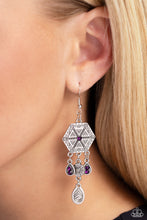 Load image into Gallery viewer, Dreamcatcher Delight Purple Earrings