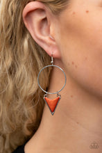 Load image into Gallery viewer, Sahara Shark Orange Earrings