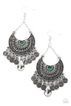 Load image into Gallery viewer, Lunar Allure Green Earrings