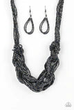 Load image into Gallery viewer, City Catwalk Blue Seed Bead Necklace