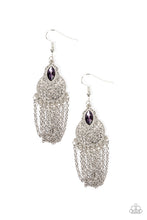 Load image into Gallery viewer, Pressed for CHIME Purple Earrings