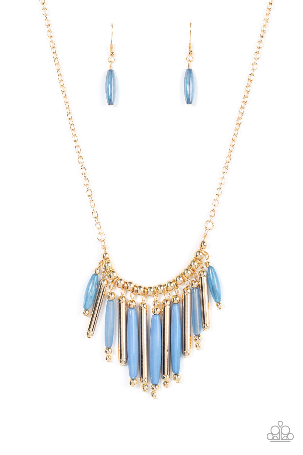 Bohemian Breeze Blue Necklace