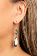 Load image into Gallery viewer, Montana Mountains White Earrings