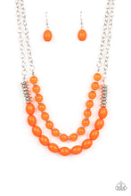 Load image into Gallery viewer, Venetian Voyage Orange Necklace