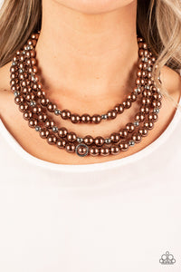 Needs No Introduction Brown Necklace