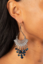Load image into Gallery viewer, Chromatic Cascade Blue Earrings