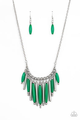 Bohemian Breeze Green Necklace