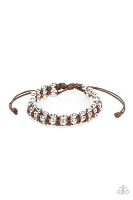 A True BEAD-liever Brown Pull Cord Bracelet