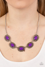 Load image into Gallery viewer, Sunshiny Shimmer Purple Necklace