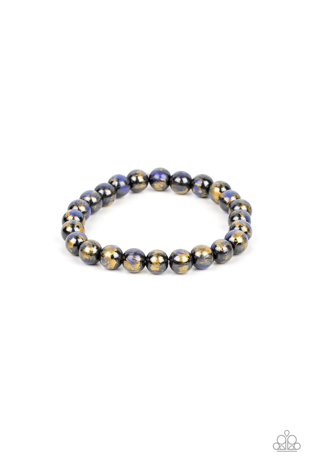 Astro Artistry Blue Glass Bead Bracelet