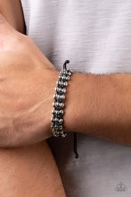 Load image into Gallery viewer, A True BEAD-liever Black Pull Cord Bracelet