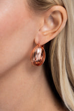 Load image into Gallery viewer, Curvy and Worthy Copper Earrings