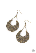 Load image into Gallery viewer, Country Cornucopia Brass Earrings