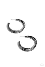 Load image into Gallery viewer, CONTOUR de Force Black Hoops