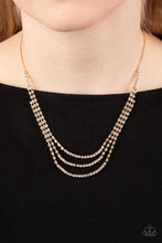 Load image into Gallery viewer, Surreal Sparkle Gold Necklace