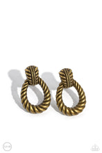 Load image into Gallery viewer, Roping Rodeo Brass Clip On Earring