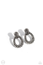 Load image into Gallery viewer, Roping Rodeo Silver Clip-On Earrings