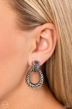 Load image into Gallery viewer, Roping Rodeo Silver Clip-On Earrings