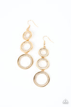 Load image into Gallery viewer, Shimmering in Circles Gold Earrings